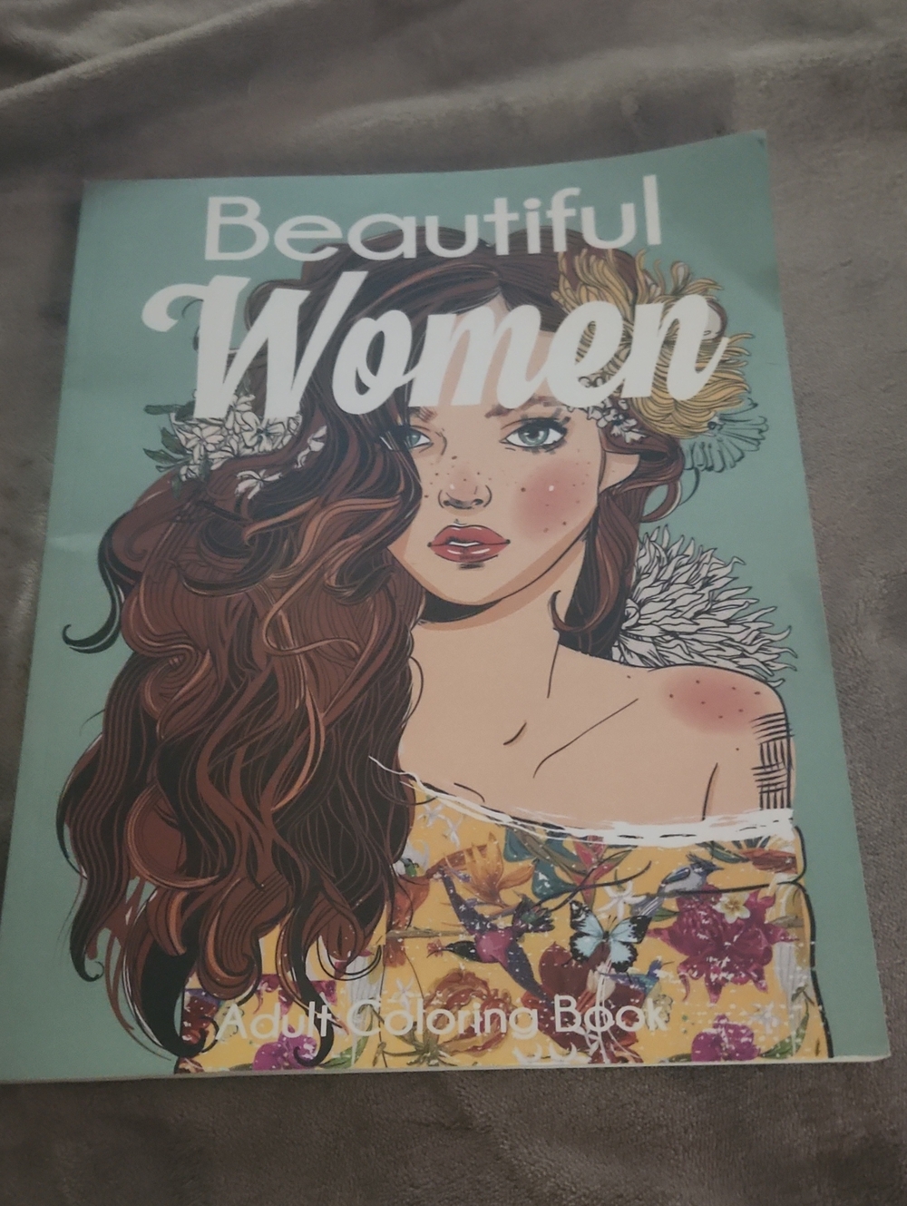 Beautiful Women Adult Coloring Book